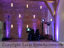 Wedding disco and karaoke Swancar Farm May 2014